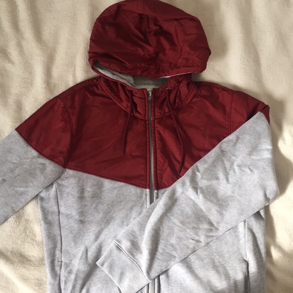 Red/Gray Hollister jacket (zip up) - Picture 1 of 2